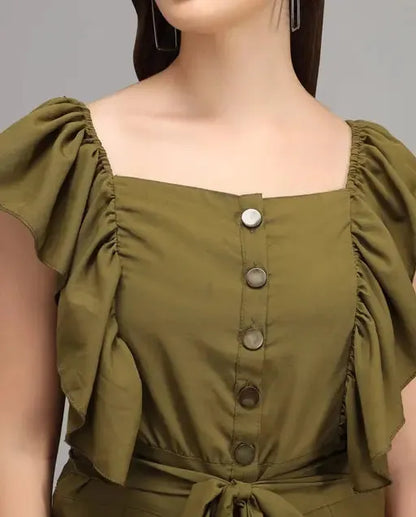 Women Solid Jumpsuit