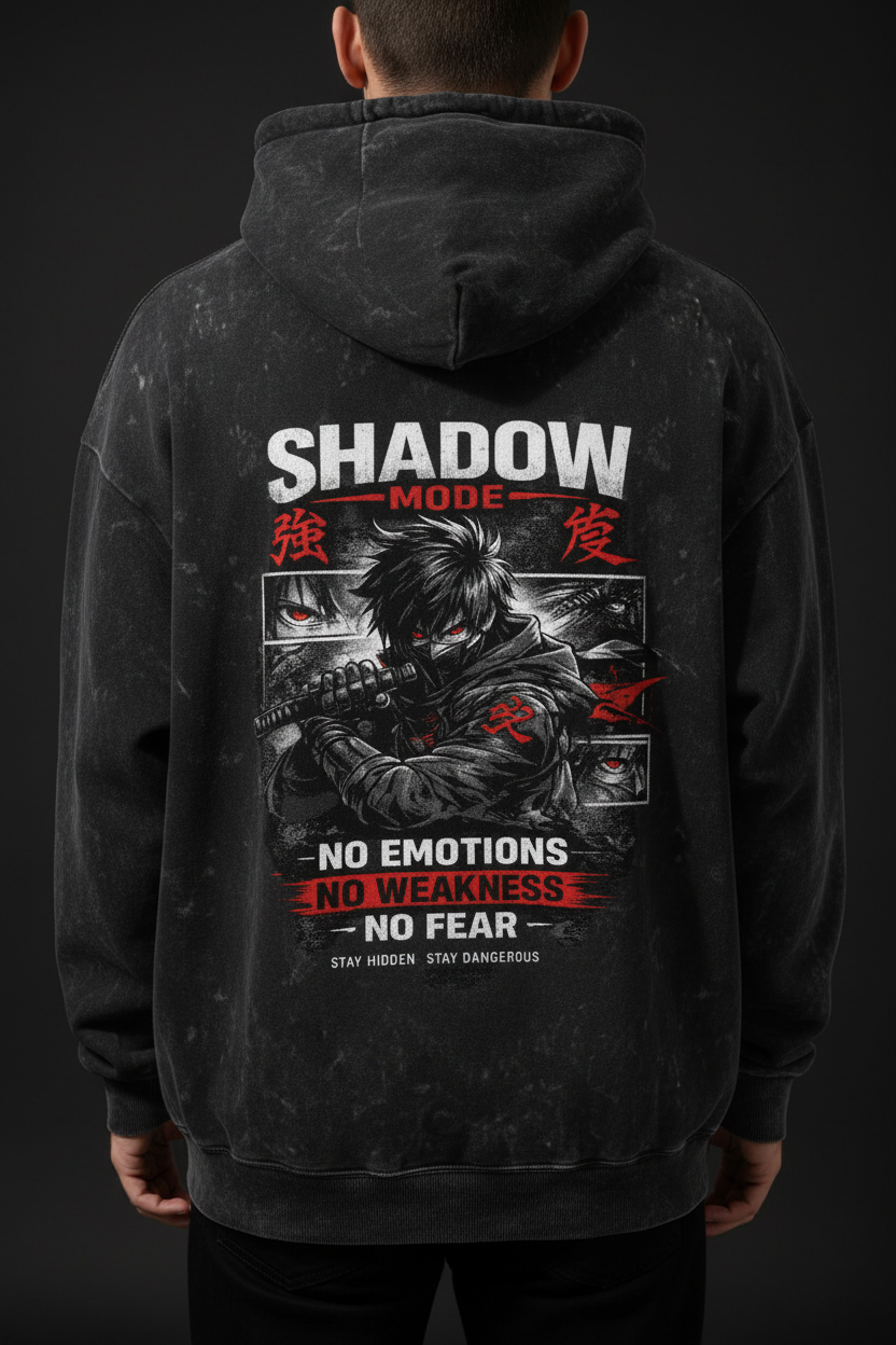 300 GSM Acid Washed Oversized Hoodie — Distressed Street Drop | Cretify Shop