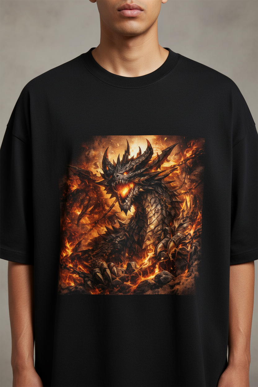 260 GSM Terry Oversized Tee — Effortless Drop | Cretify Shop