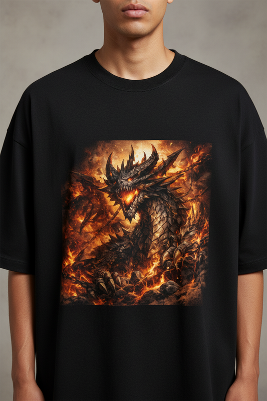 260 GSM Terry Oversized Tee — Effortless Drop | Cretify Shop