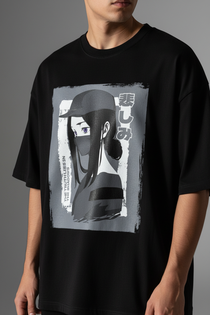 260 GSM Terry Oversized Tee — Soft Power Drop | Cretify Shop