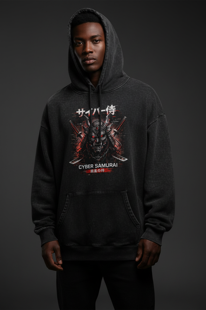 300 GSM Acid Washed Oversized Hoodie — Streetwear | Cretify Shop