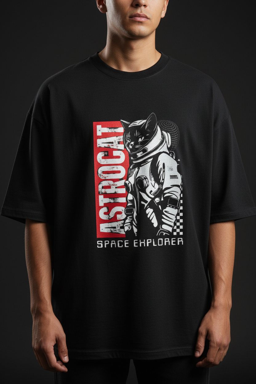 260 GSM Terry Oversized Tee — Depth & Drape Drop | Cretify Shop