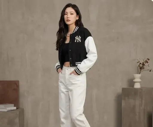Stylish NY Varsity jacket for women &girls