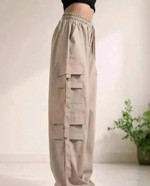 New Design Women Cargo Trouser  Track Pants | Stylish & Comfortable Activewear for Girls & Women | Hight Waist Track Pants for Women | Women Baggy Fit Cargos | ladies Cargo Pants | cargo pants for woman | cargo trousers for women | trousers for women