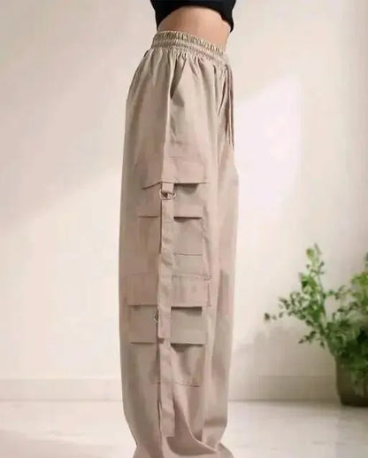 New Design Women Cargo Trouser  Track Pants | Stylish & Comfortable Activewear for Girls & Women | Hight Waist Track Pants for Women | Women Baggy Fit Cargos | ladies Cargo Pants | cargo pants for woman | cargo trousers for women | trousers for women