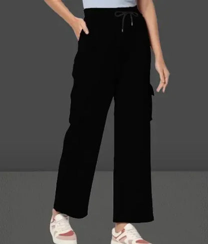 CRN# Women cargo Pant -BLACK