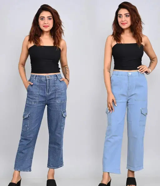 RK  Women 6   Pocket  Blue Blast  or Lite Jeans Combo/00